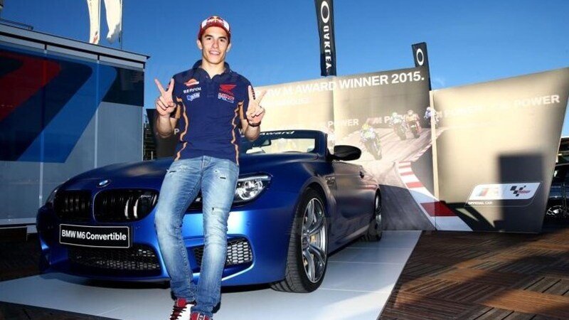 Marc Marquez: dopo le polemiche con Rossi BMW gli regala una M6 Cabrio