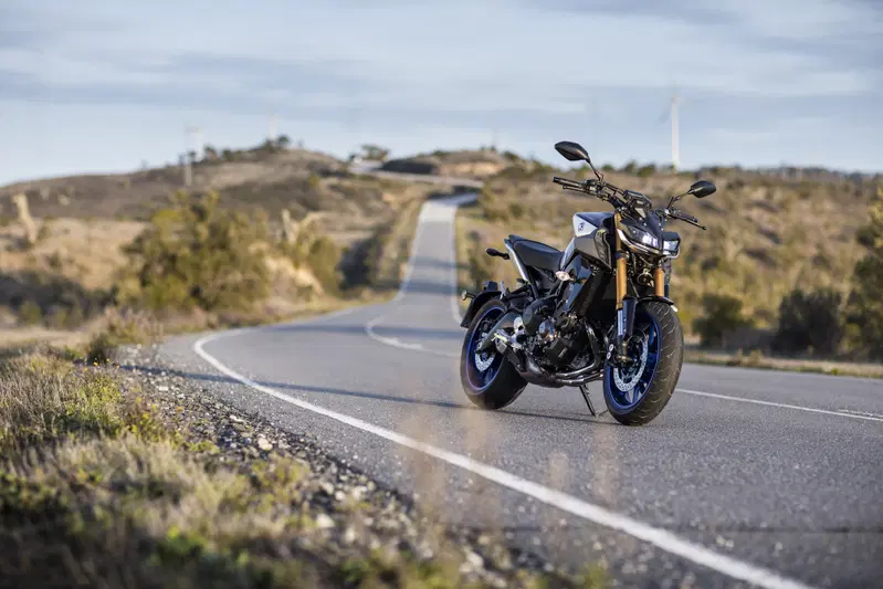 La Yamaha MT-09SP nel suo ambiente naturale: il misto