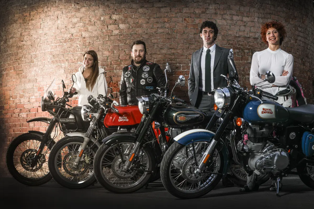 Quattro amici all'Agnellotreffen con quattro Royal Enfield (7)