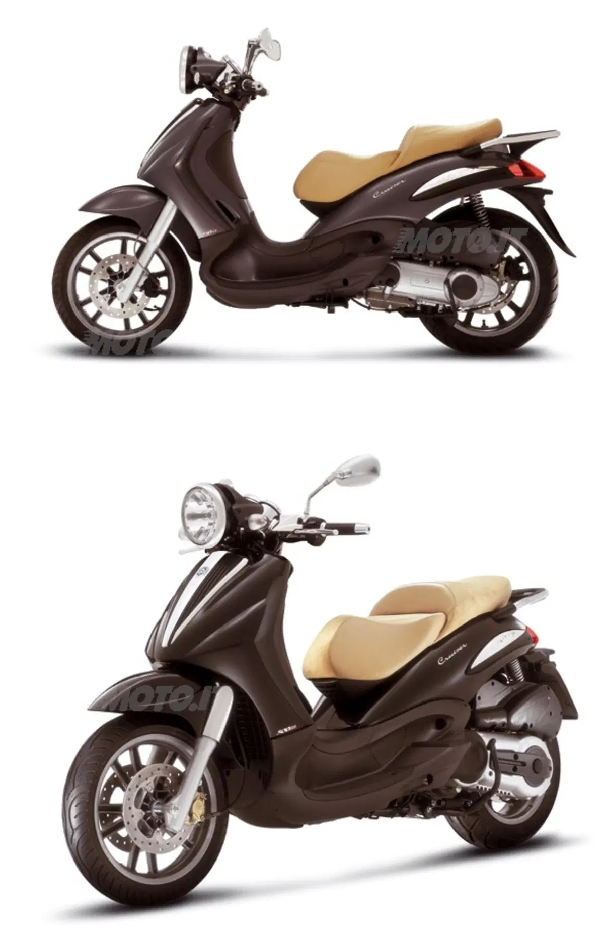 La famiglia Beverly cresce ancora, con l'arrivo di Beverly Cruiser, nelle versioni 500 e 250 cc
