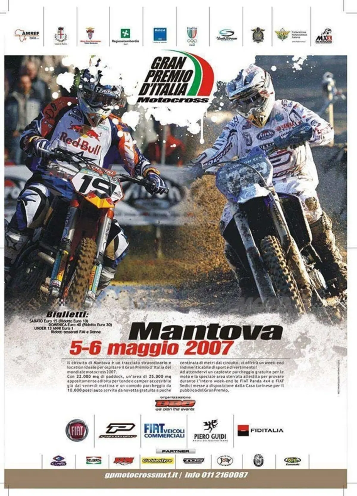 A Mantova il 5 e 6 maggio il G.P. d’Italia di motocross classi MX1 e MX2