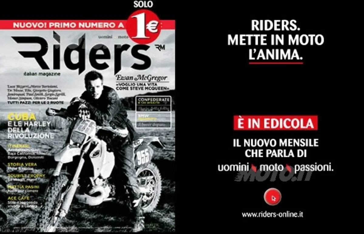 Nuovo mensile Riders. La moto come stile di vita