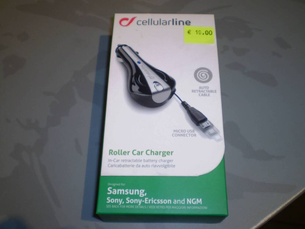 roller car charger Cellular Line