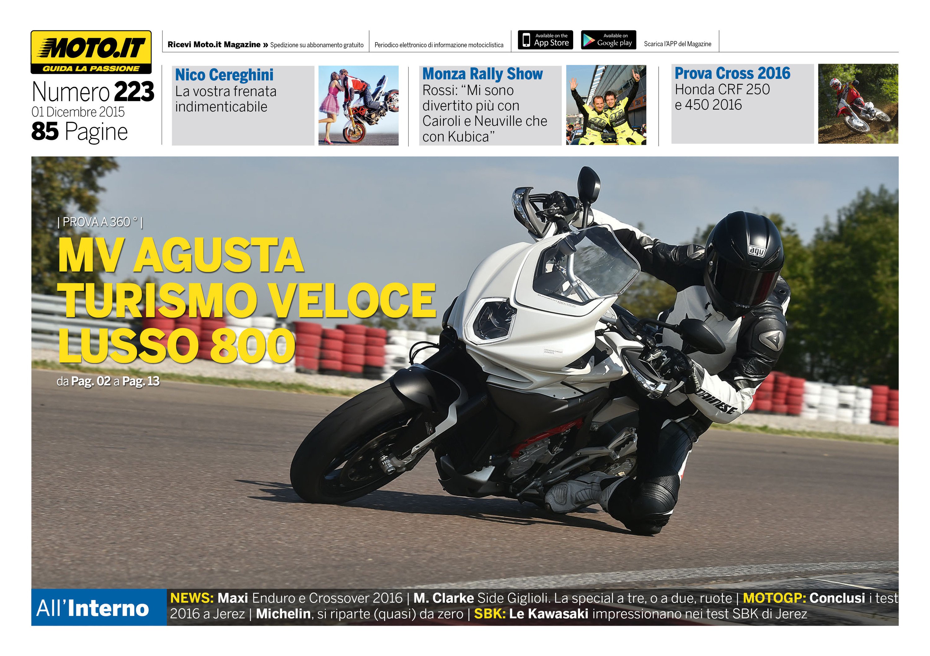 Magazine n&deg;223, scarica e leggi il meglio di Moto.it 