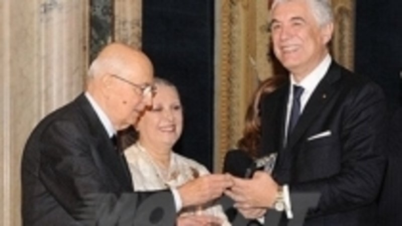Gabriele Del Torchio, AD di Ducati, riceve il premio Leonardo Qualit&agrave; Italia