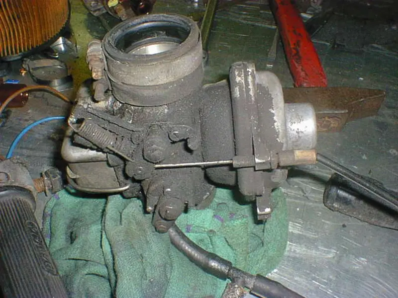 I carburatori prima del restauro