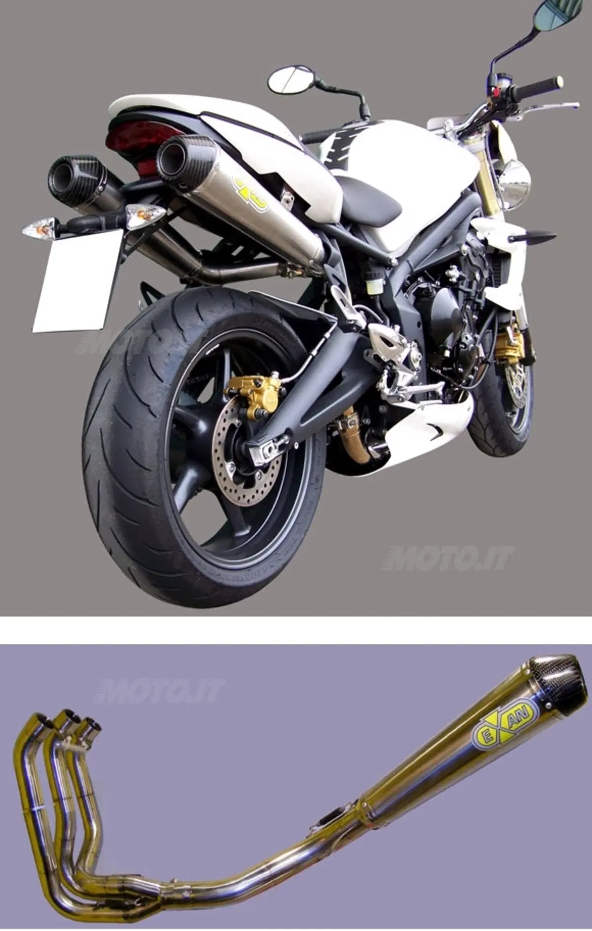 Scarico per Triumph Street Triple