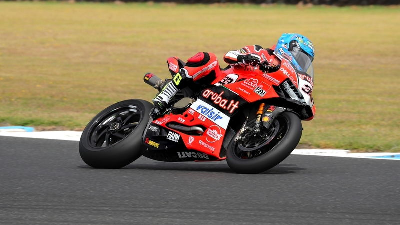 SBK Test a Phillip Island. Day 1