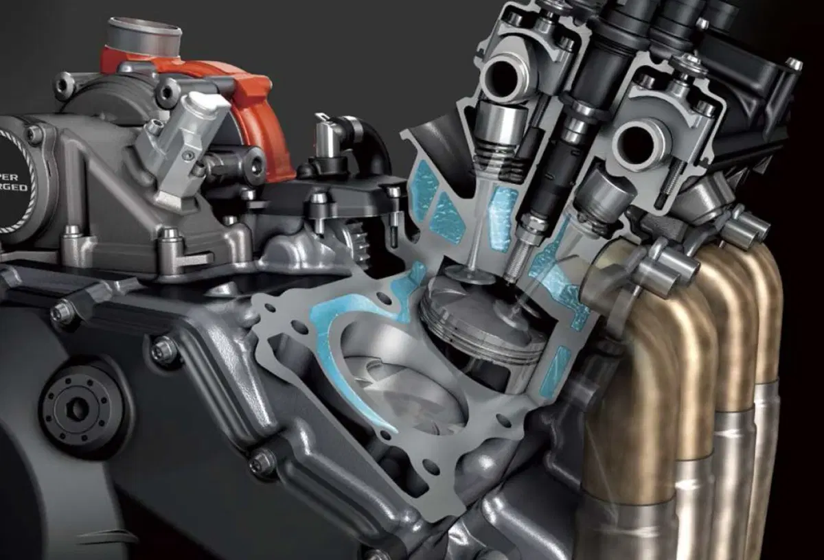La straordinaria Tecnica della Kawasaki H2  (8)
