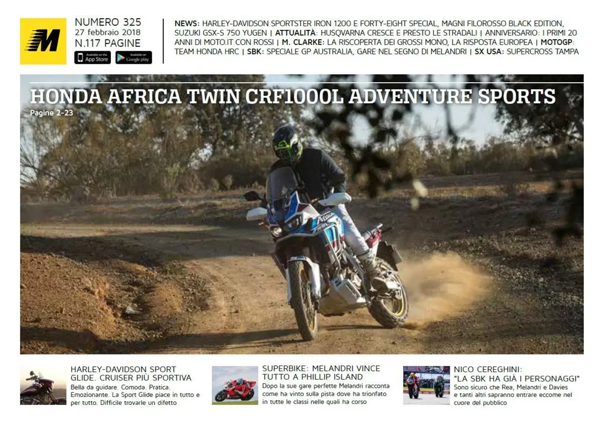 Magazine n&deg; 325, scarica e leggi il meglio di Moto.it 