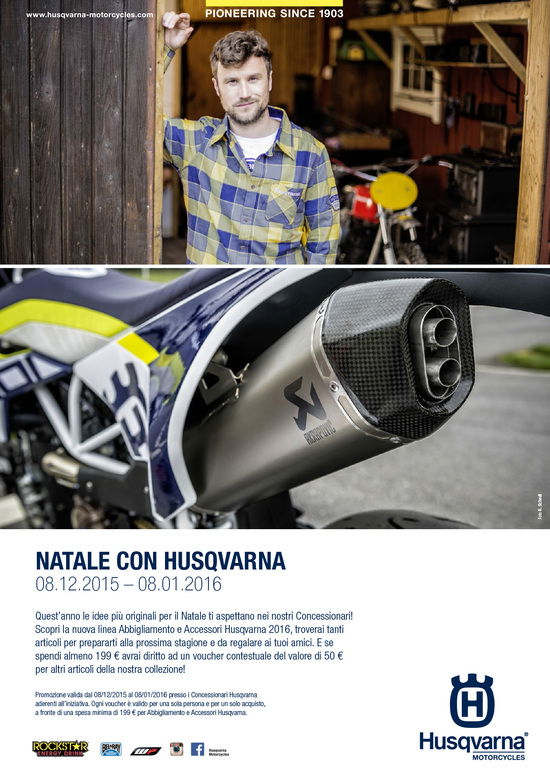 Regali di Natale? Con Husqvarna 50€ in omaggio