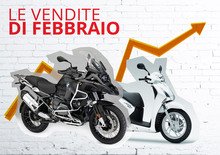 Mercato a febbraio: moto a +18%, scooter in flessione. Le Top 100