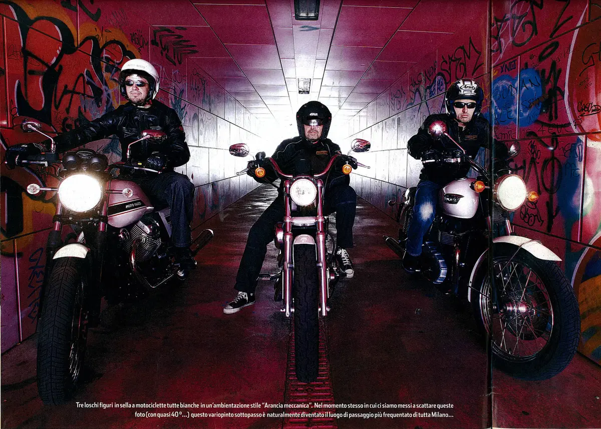 GUZZI V7 HARLEY 883 TRIUMPH BONNIE