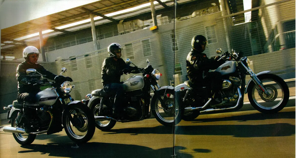 GUZZI V7 HARLEY 883 TRIUMPH BONNIE (3)
