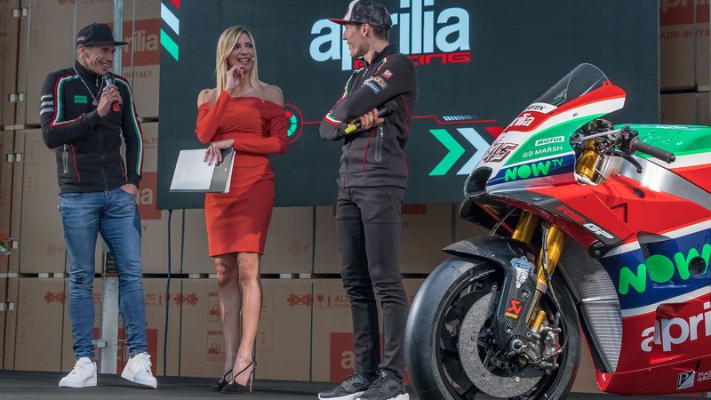 MotoGP. La presentazione del team Aprilia 2018