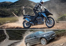 BMW R 1200 GS e X5 40d: la strana coppia in fuoristrada