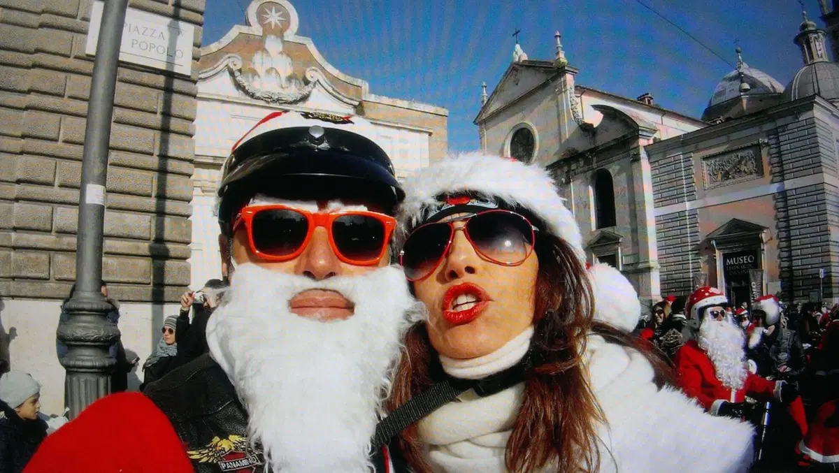 Roma: Babbi Natale in Harley-Davidson (13)