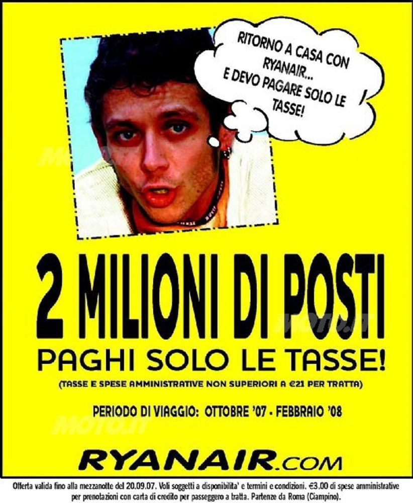 La pubblicità incriminata