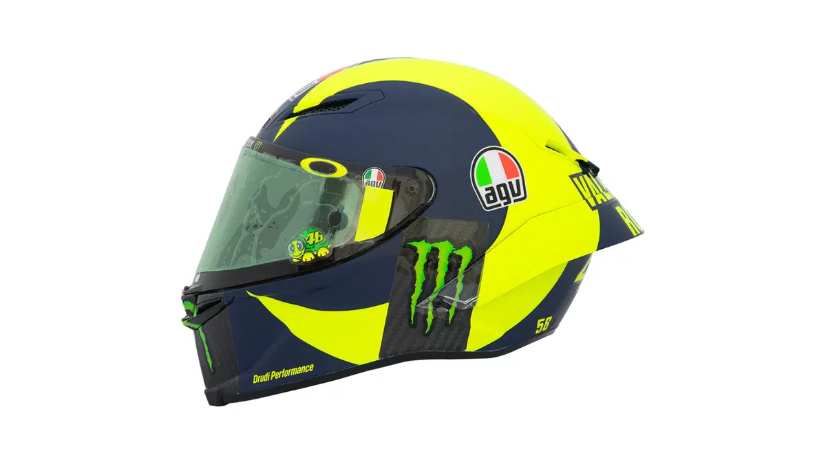 AGV e Rossi: un'inedita grafica SoleLuna Anni '70 per il Pista GP R (4)