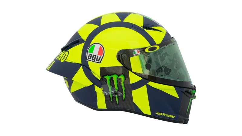 AGV e Rossi: un'inedita grafica SoleLuna Anni '70 per il Pista GP R