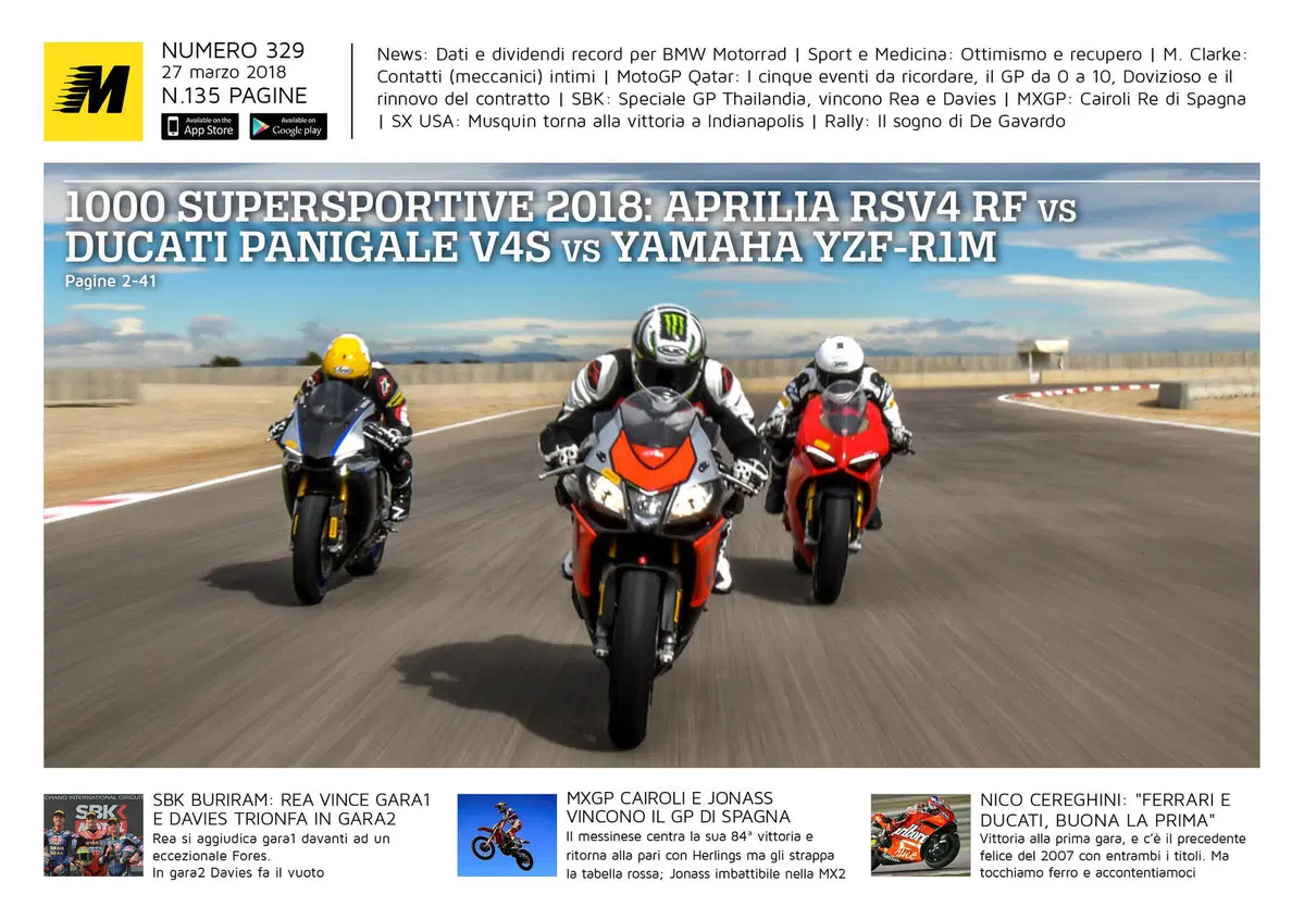 Magazine n&deg; 329, scarica e leggi il meglio di Moto.it 
