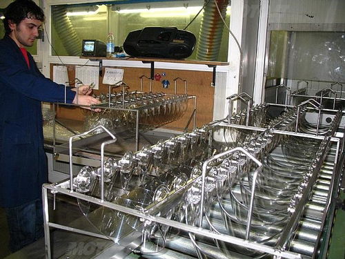 Produzione delle visiere