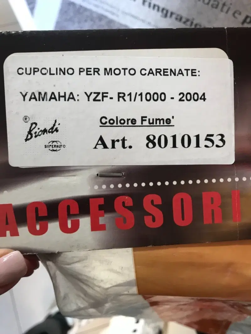 Cupolino R1 fumè Biondi