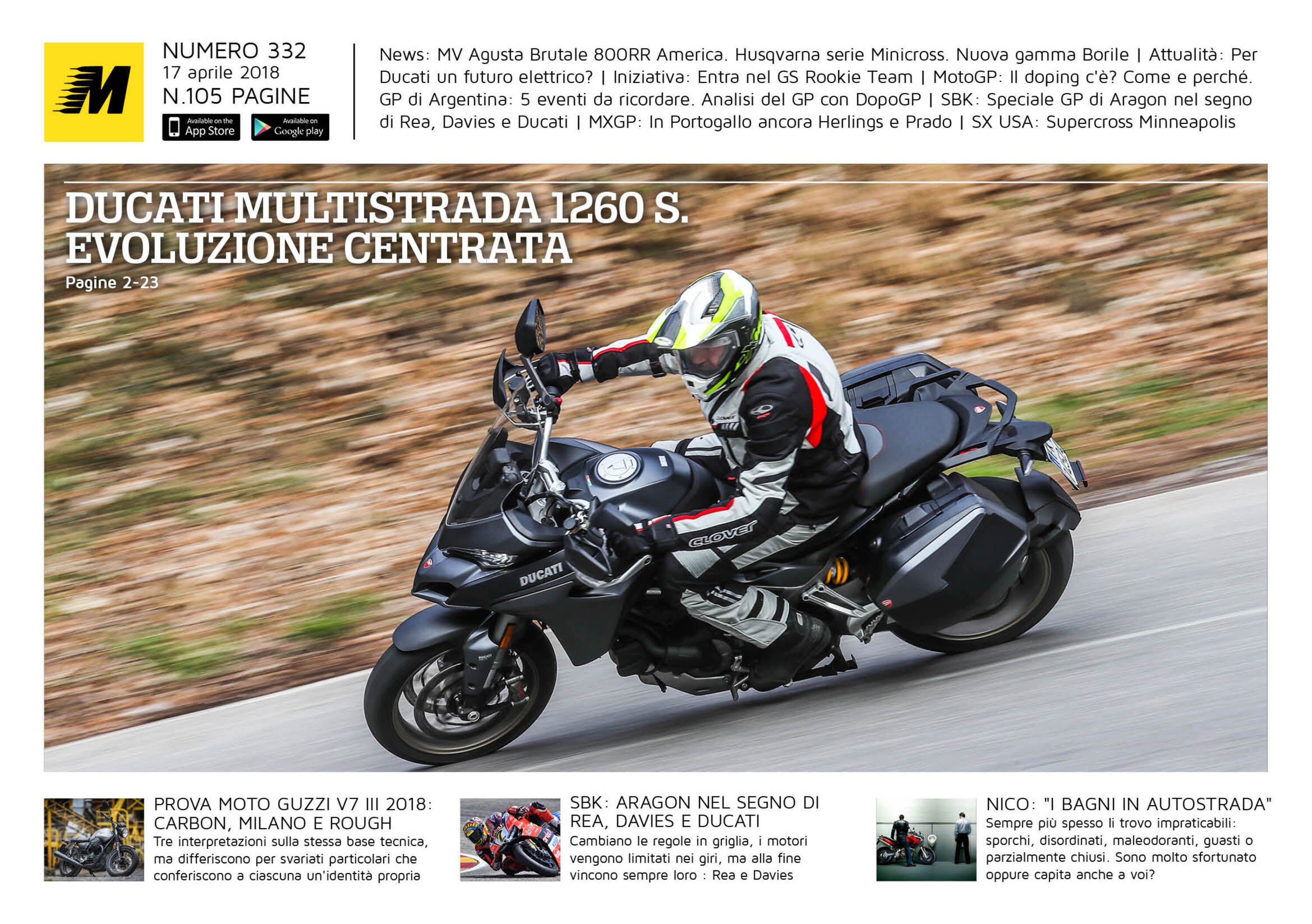 Magazine n&deg; 332, scarica e leggi il meglio di Moto.it 