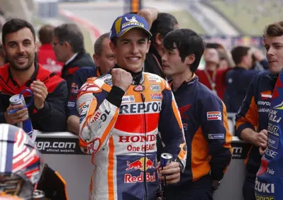 MotoGP. Márquez fa suo anche il warm up ad Austin