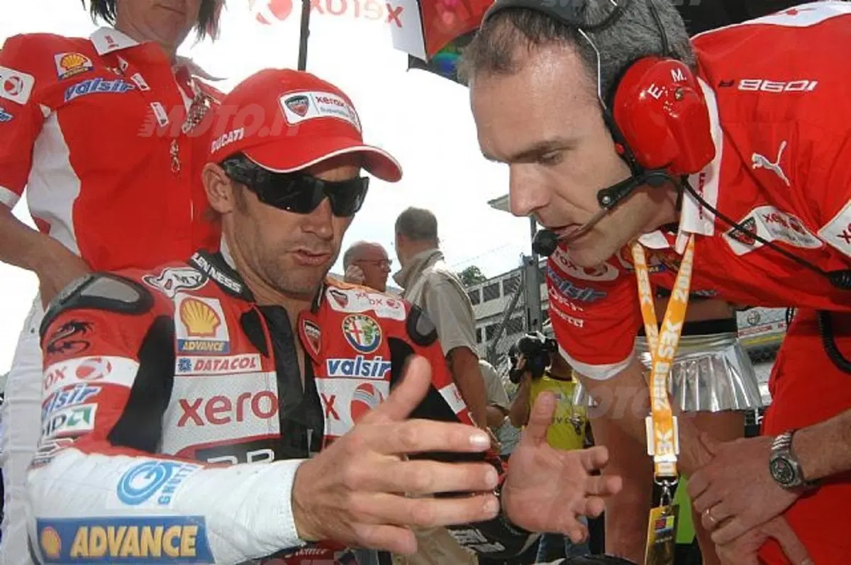 Con la Ducati GP9 al Mugello