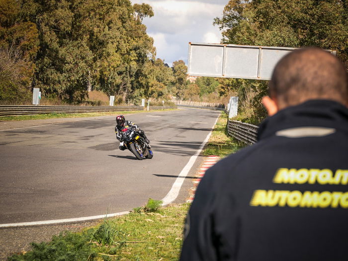 Un'immagine del nostro test sul tracciato di Pergusa