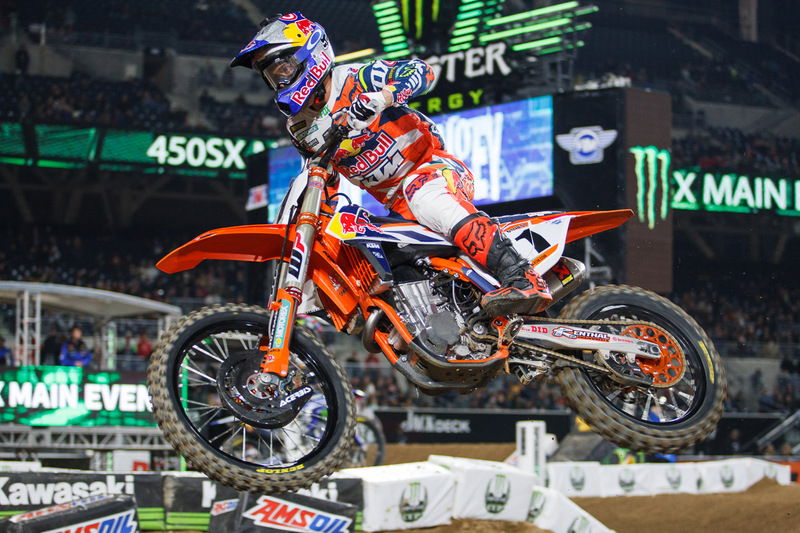 Ryan Dungey con la tabella numero 1 nella classe regina del Supercross AMA