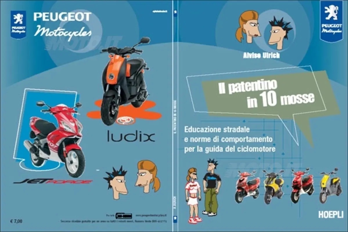 Peugeot Motocycles regala il libro Il patentino in 10 mosse