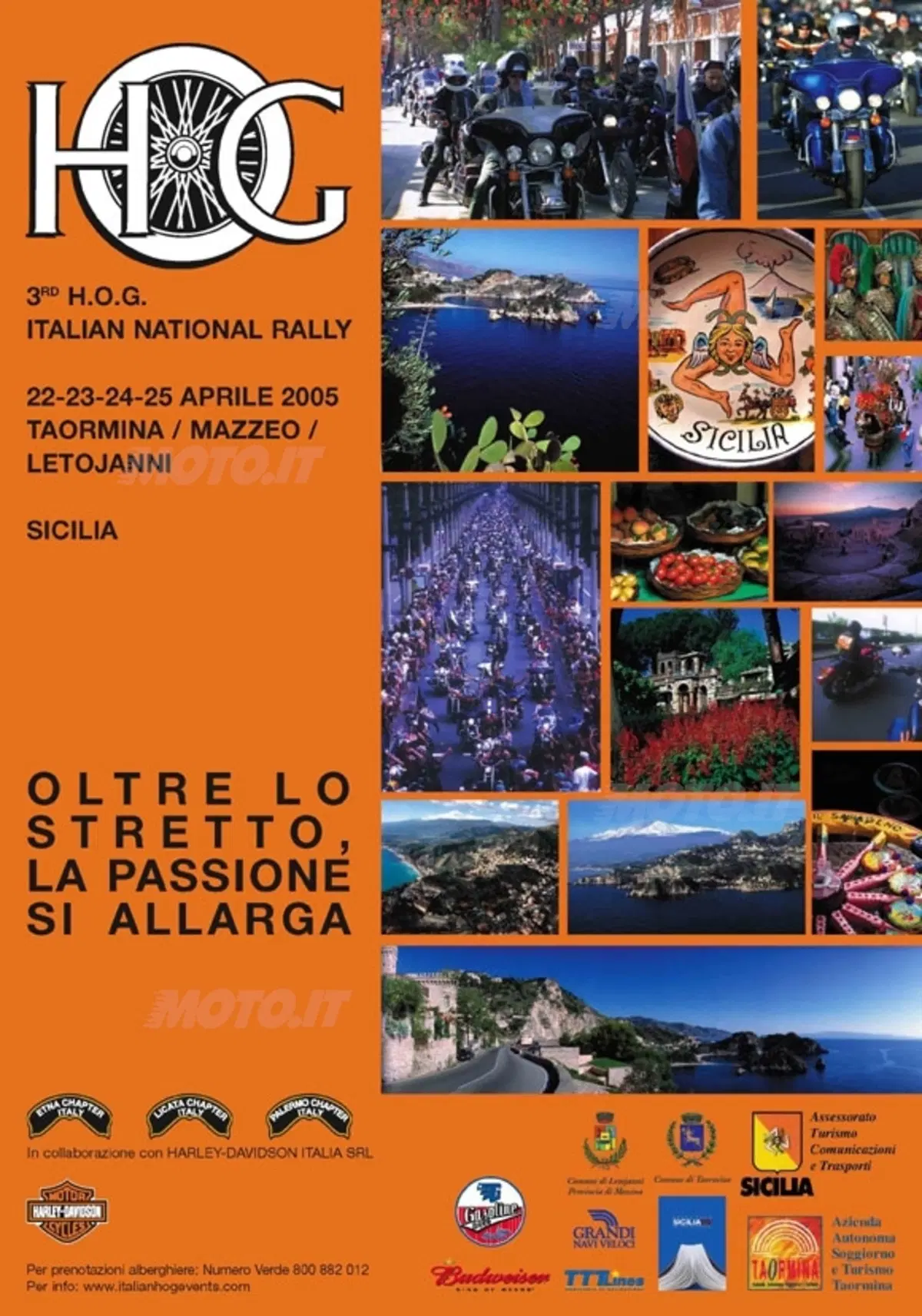 3rd H.O.G. Italian National Rally, Harley-Davidson sulla rotta dei “mille”