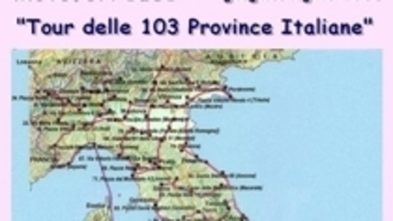 Iniziativa benefica Tour delle 103 Province italiane, ecco i Motoclub possono aderire