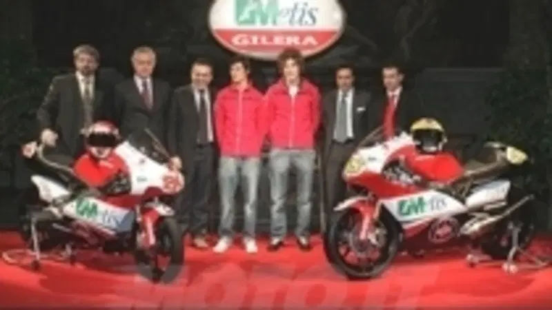 Motomondiale 125 e 250 con la squadra corse Metis Gilera. Per il mercato dei giovani, presentate qua