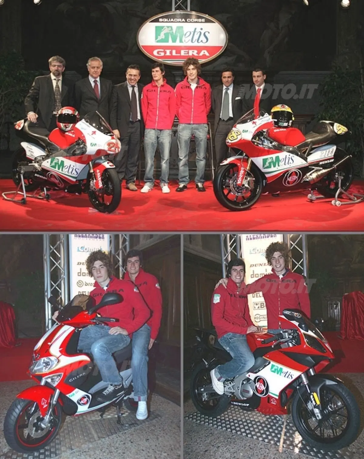 Motomondiale 125 e 250 con la squadra corse Metis Gilera. Per il mercato dei giovani, presentate qua