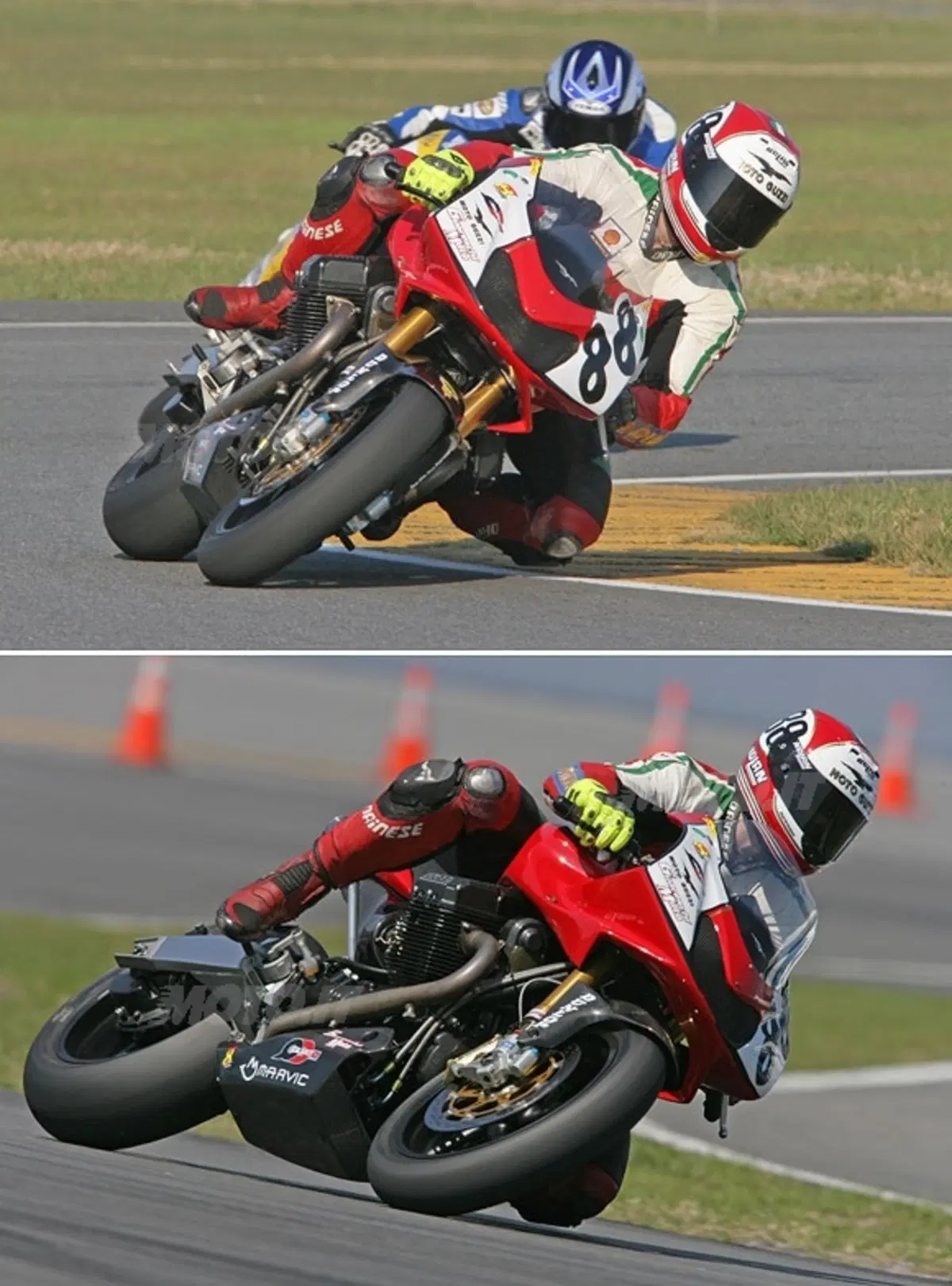 Dominio della Moto Guzzi MSG-01 pilotata da Gianfranco Guareschi a Daytona