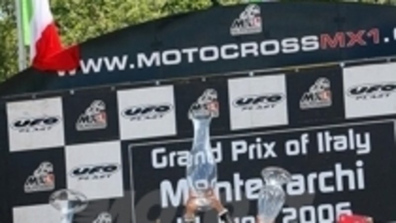 MX1 e MX2, GP d`Italia Montevarchi, trionfo Azzurro in MX2. KL Kawasaki Trophy