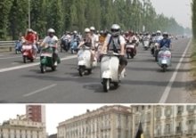 Circa 5.000 Vespa hanno affollato Torino per il 40° raduno dello scooter più famoso del mondo