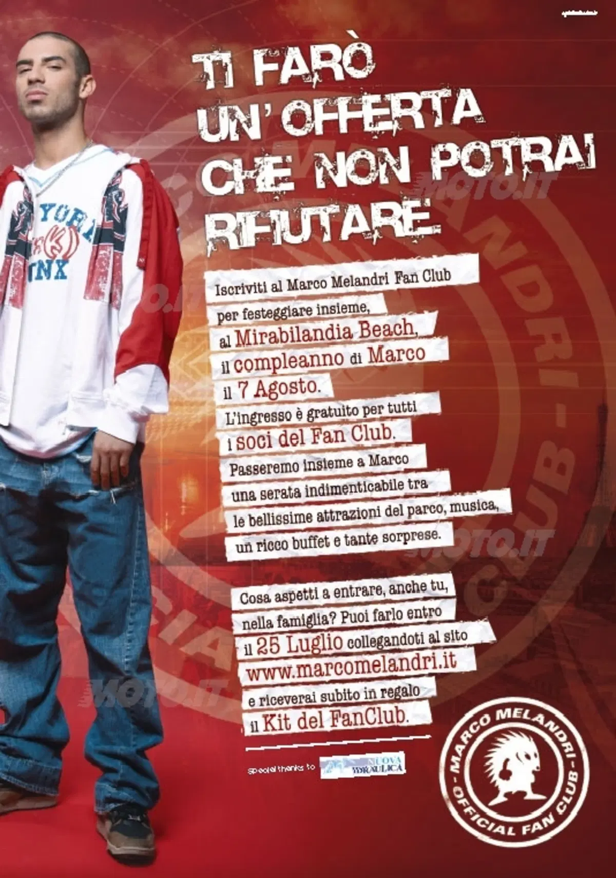 A Mirabilandia il 7 agosto, Beach Party per i 24 anni di Marco Melandri