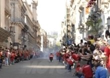 Bagno di folla lo scorso sabato a Catania per Loris Capirossi e la sua Ducati Desmosedici GP6!