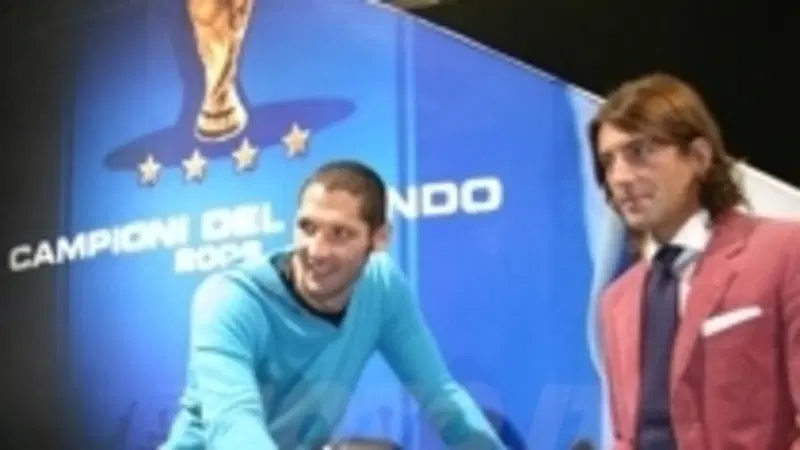 Marco Materazzi a Milano in occasione dell'EICMA