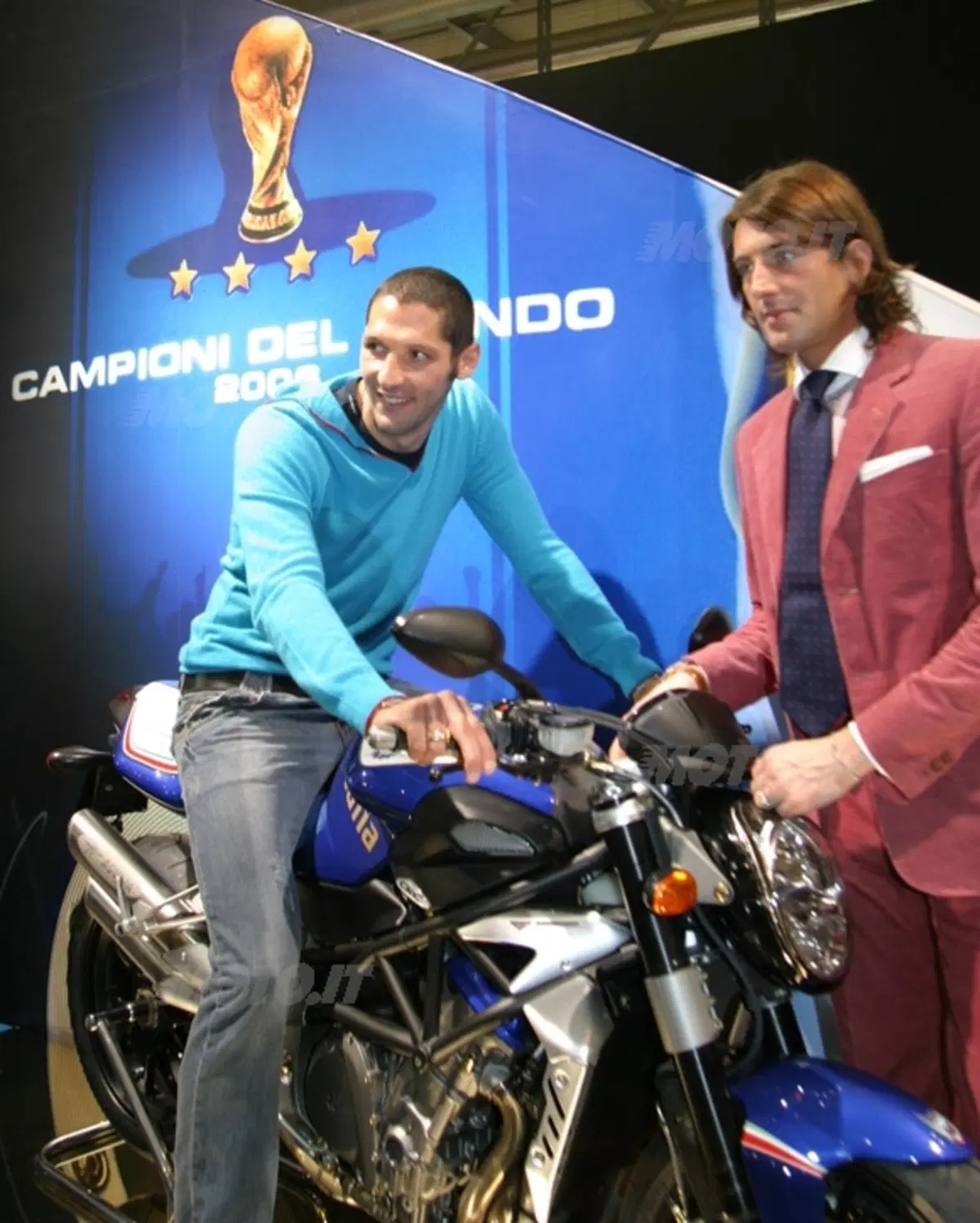 Marco Materazzi a Milano in occasione dell'EICMA