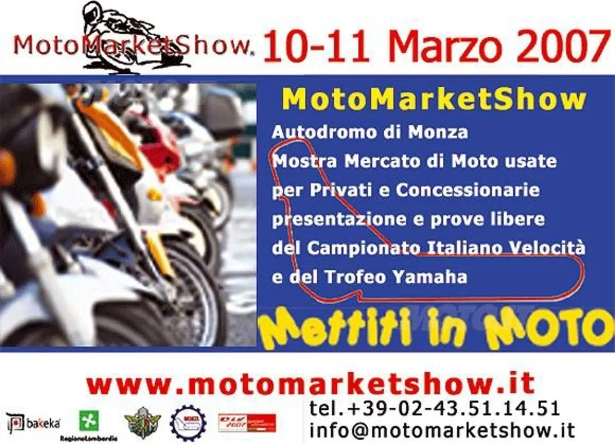 Avrà luogo presso l'Autodromo di Monza la seconda edizione del MotoMarketShow