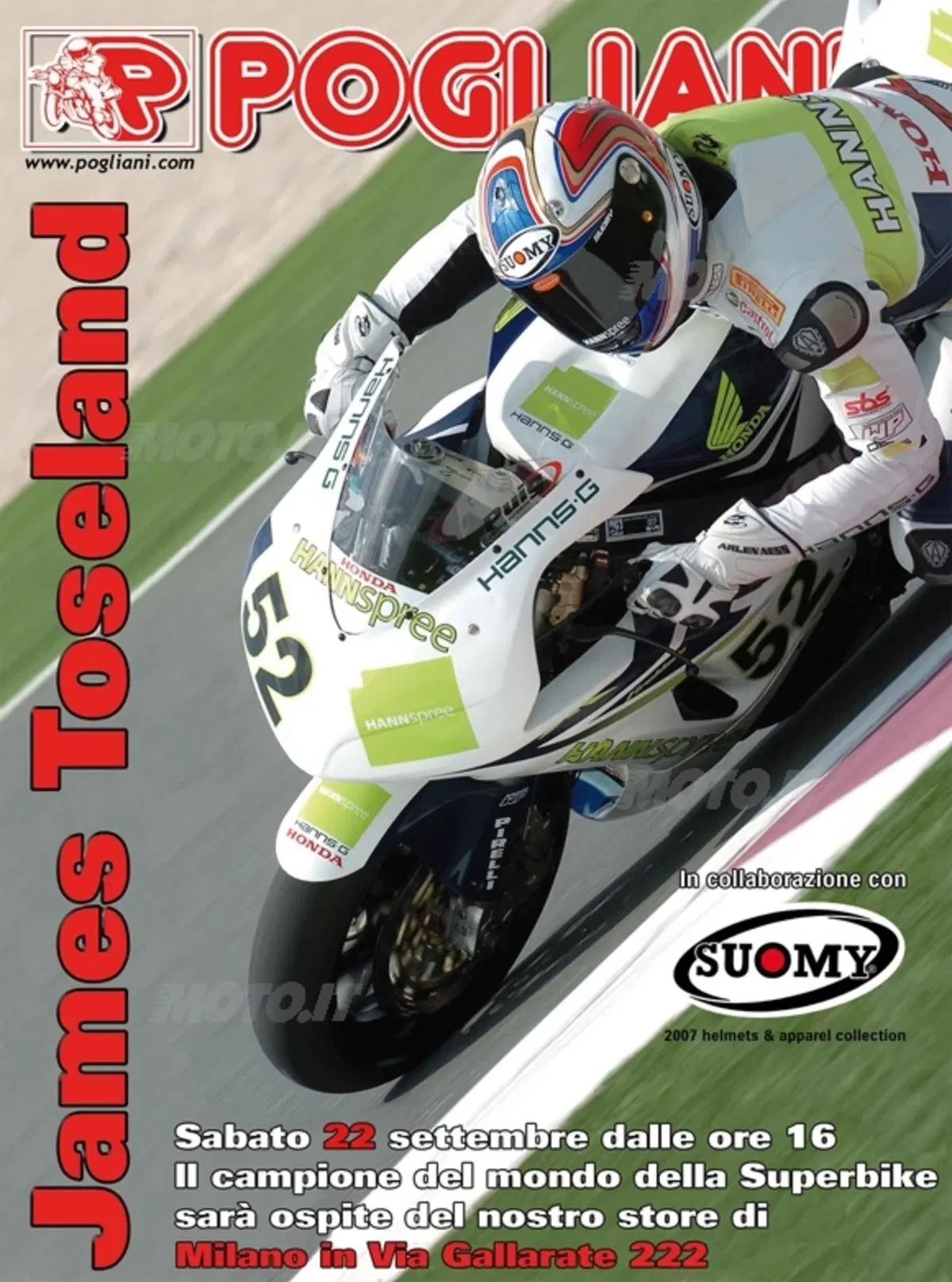 Il 22 settembre James Toseland incontra i suoi tifosi a Milano