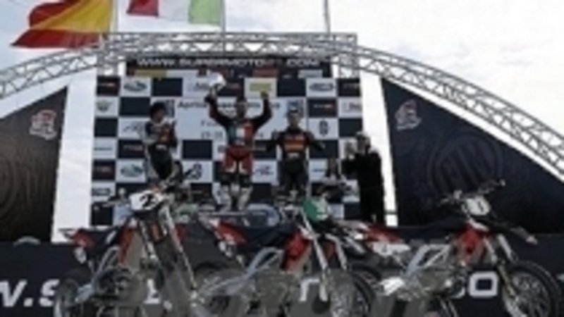 Grande successo in Franciacorta per la Finale Europea del Trofeo Aprilia Supermoto Cup