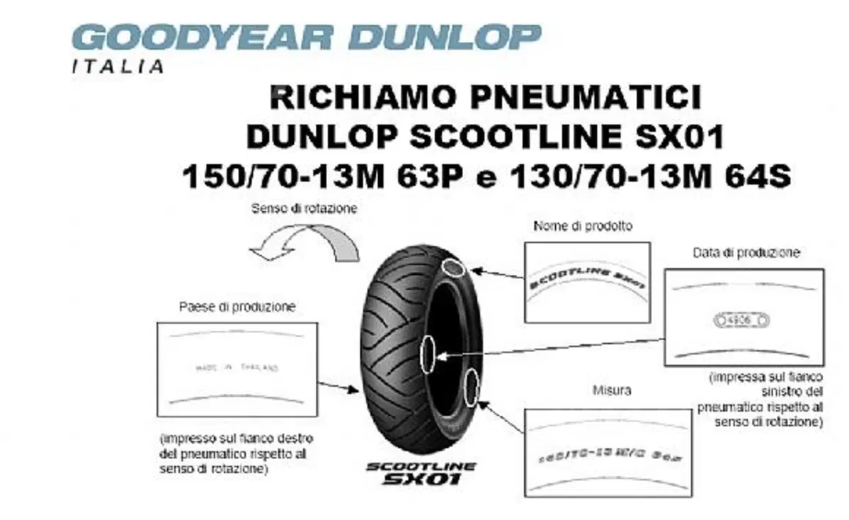 Dunlop Scootline SX01(150/70-13M 63P e 130/70-13M 64S)