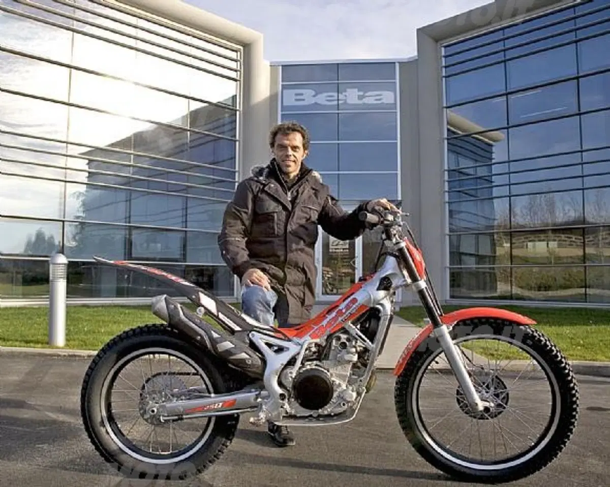 Capirex, grande appassionato di trial, visita la Betamotor