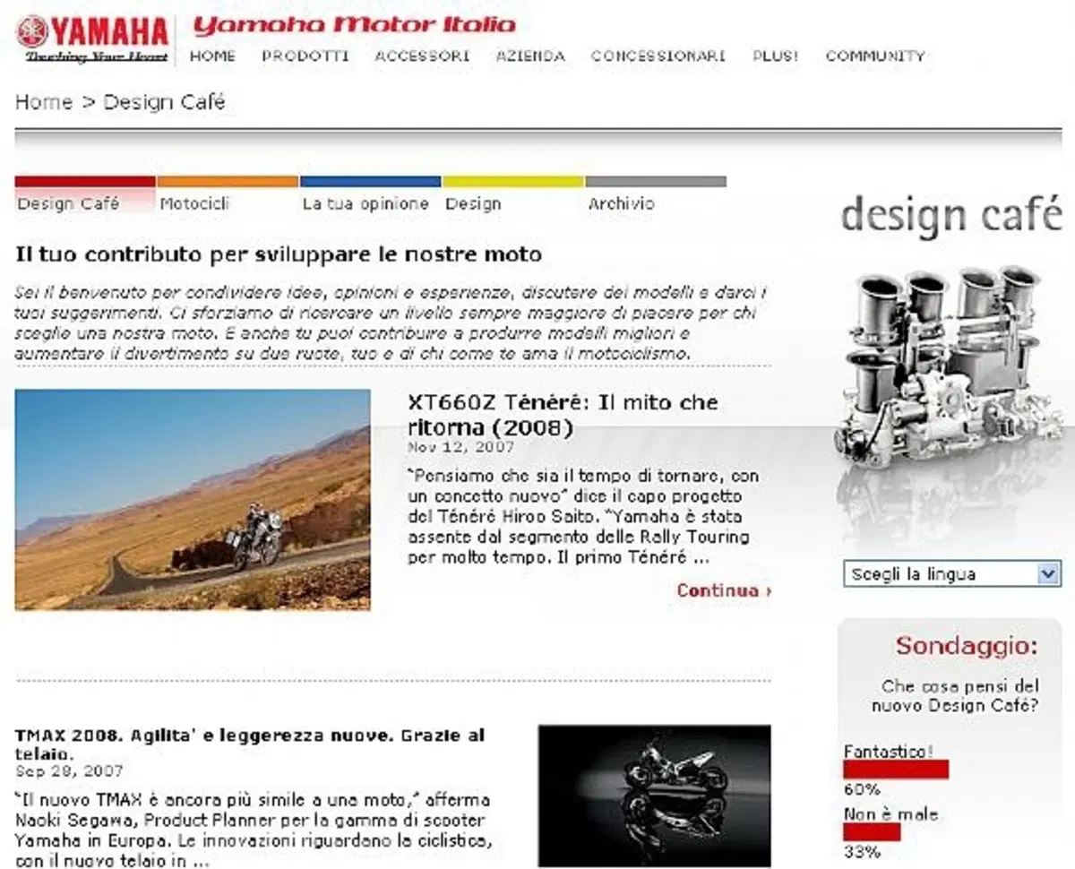 Yamaha Design Cafe', due chiacchere con la storia del motociclismo (2)